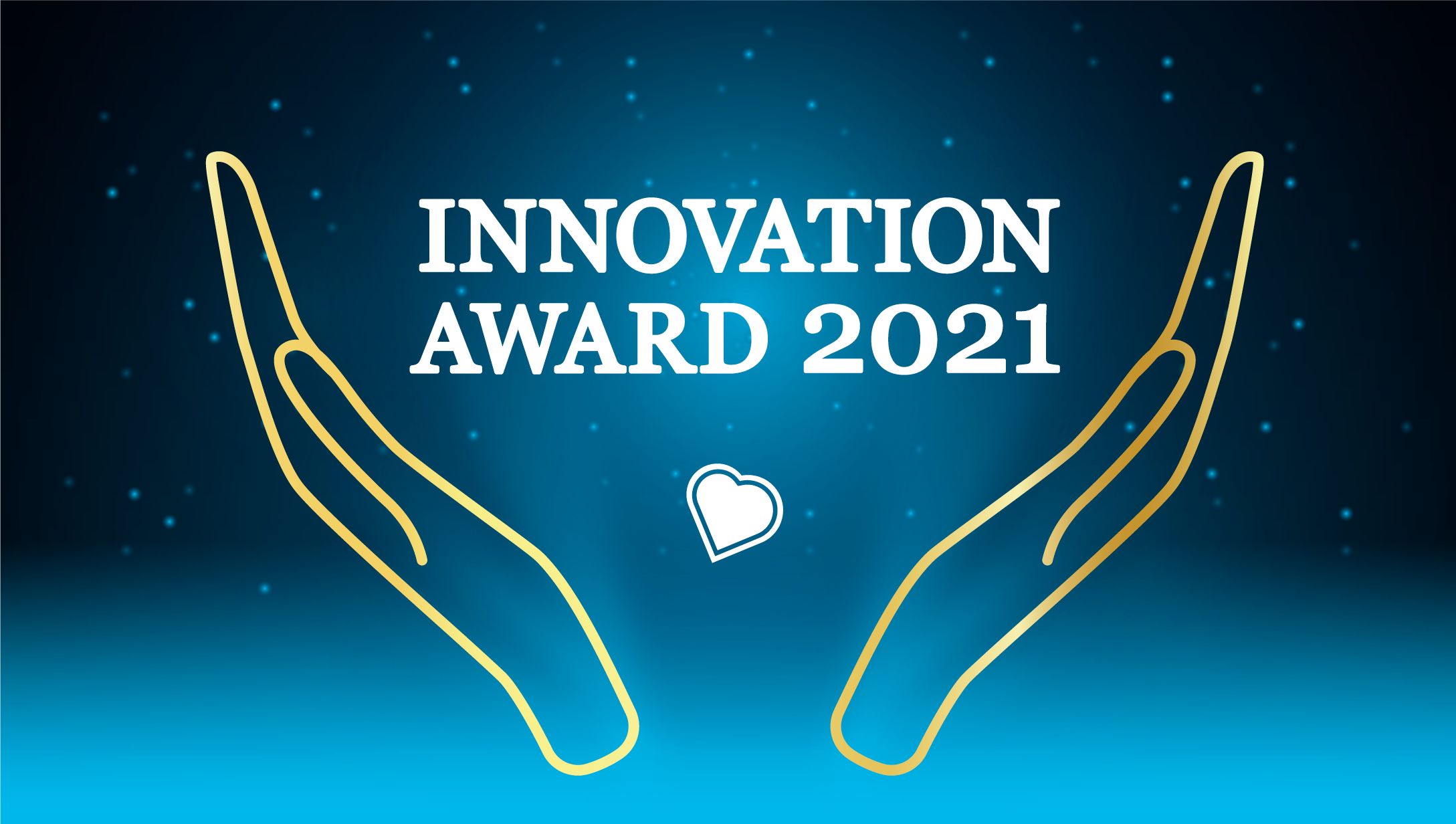 Logo for Innovation Award on starry background