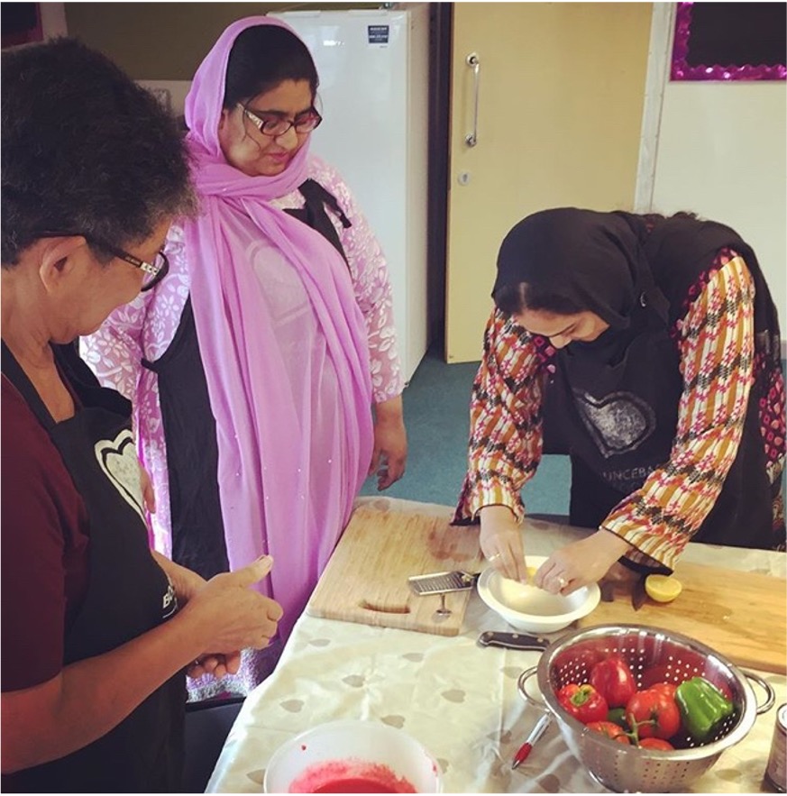 Bounceback Food CIC Community Cookery Workshop participants